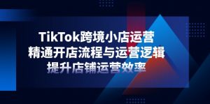 TikTok跨境小店运营，精通开店流程与运营逻辑，提升店铺运营效率-翻身站