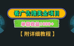Google谷歌看广告撸美金，3分钟到账2.5美元，自撸拉新收益无上限，轻松日入1k+-翻身站