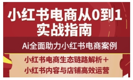 2025小红书电商全链路运营，Ai全面助力小红书电商案例-翻身站