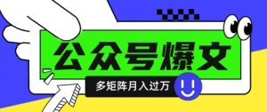 使用DeepSeek十分钟写100篇公众号爆文，多账号矩阵操作轻松月入过W-翻身站