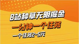 b站种草暴力掘金，一分钟一个任务，一个任务2-5元-翻身站
