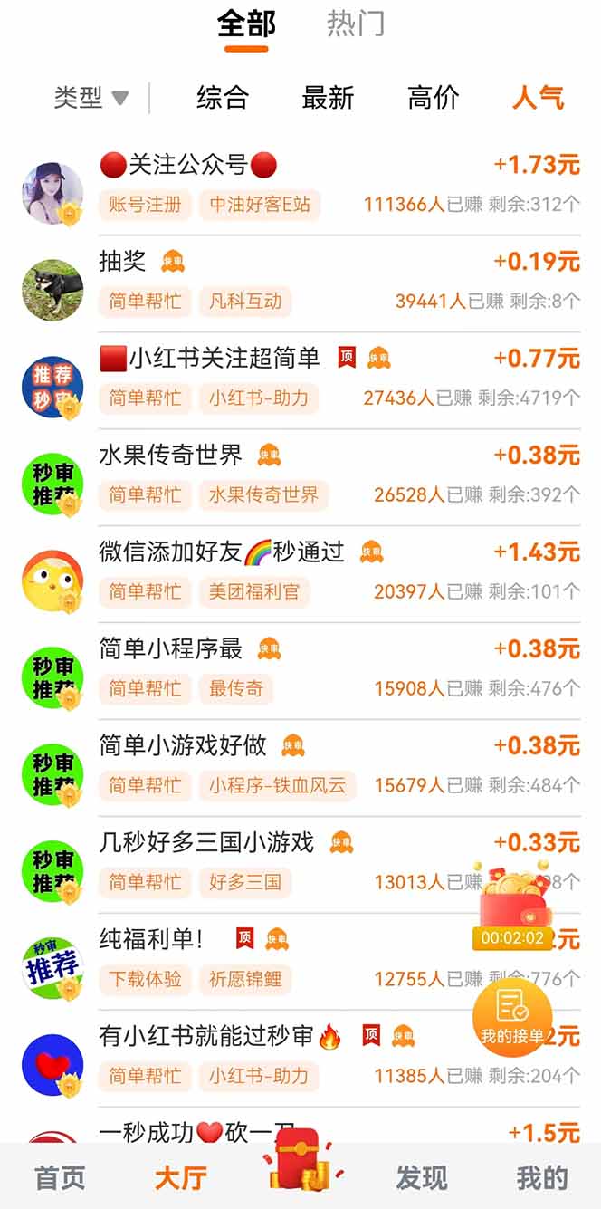 零撸小项目免费分享 点赞助力 无任何门槛 手机随时可做  单日收益200＋-翻身站