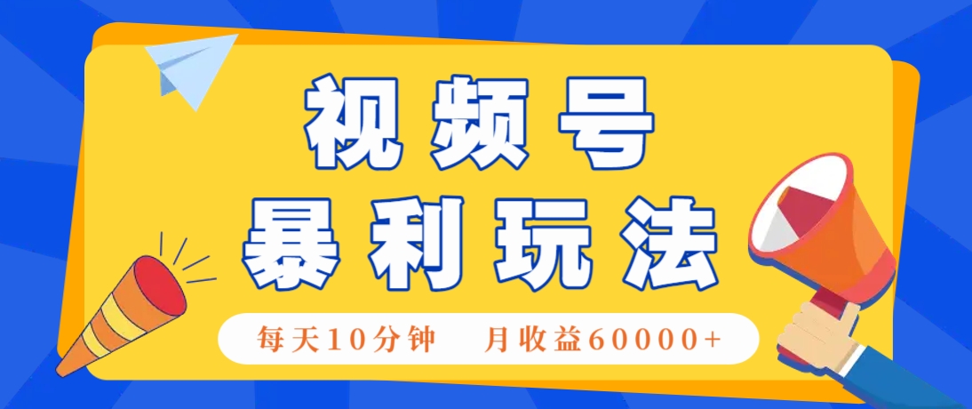 视频号AI赚钱法，每天只需10分钟，月入6万+！(超详细拆解)-翻身站