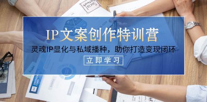 IP文案创作特训营，灵魂IP显化与私域播种，助你打造变现闭环(14节课)-翻身站