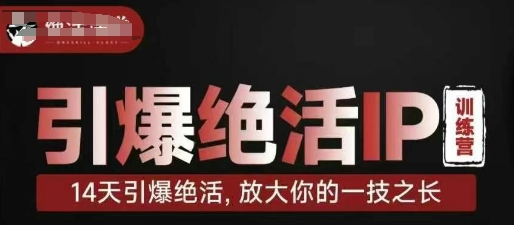引爆绝活IP训练营，14天引爆绝活，放大你的一技之长-翻身站