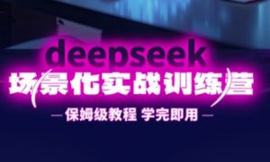 DeepSeek场景化实战训练营，保姆级教程，学完即用，手把手教你用DeepSeek提升效率-翻身站