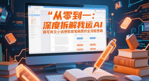从零到一：深度拆解我运用AI撰写爽文小说挣取首笔稿费的全流程思路-翻身站