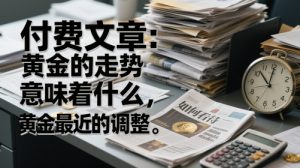 付费文章：黄金的走势意味着什么，如何看待黄金最近的调整-翻身站
