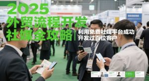 2025外贸流程开发社媒全攻略，利用免费社媒平台成功开发过百位客户-翻身站