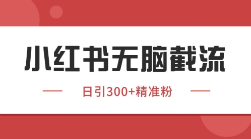 小红书只要你有同行就能获客，独家野路子获客玩法，暴力截流【揭秘】-翻身站