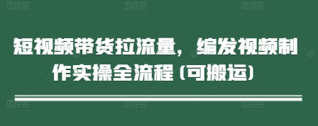 短视频带货拉流量，编发视频制作实操全流程(可搬运)-翻身站