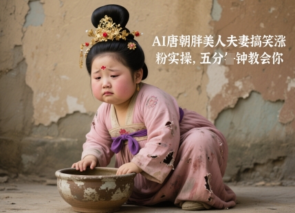 AI唐朝胖美人夫妻搞笑涨粉实操，五分钟教会你-翻身站