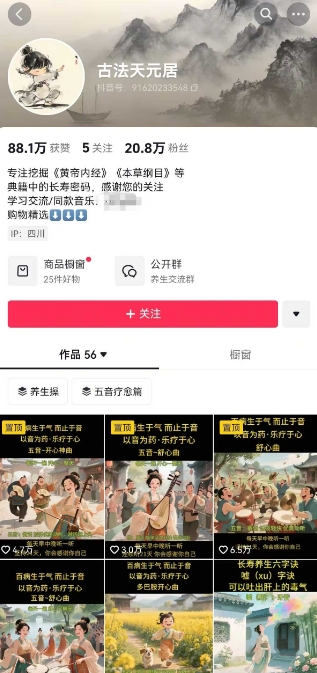 古法五音养生教程，五音疗愈的视频的制作方法，2-4小时就能学会，作者10天涨粉10W-翻身站