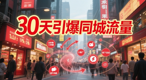 30天引爆同城流量：团购篇 认知篇 流量篇 来客篇 达人篇 老板人设IP篇 投流篇-翻身站