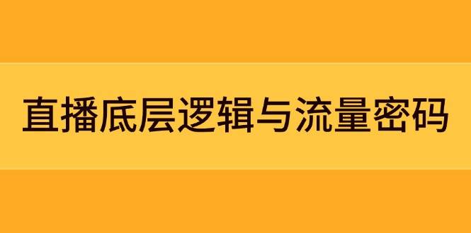 图片[1]-直播底层逻辑与流量密码：定位模型+案例拆解，急速流承接与数据优化全攻略-翻身站