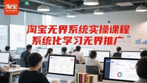 淘宝无界系统实操课程，系统化学习无界推广-翻身站