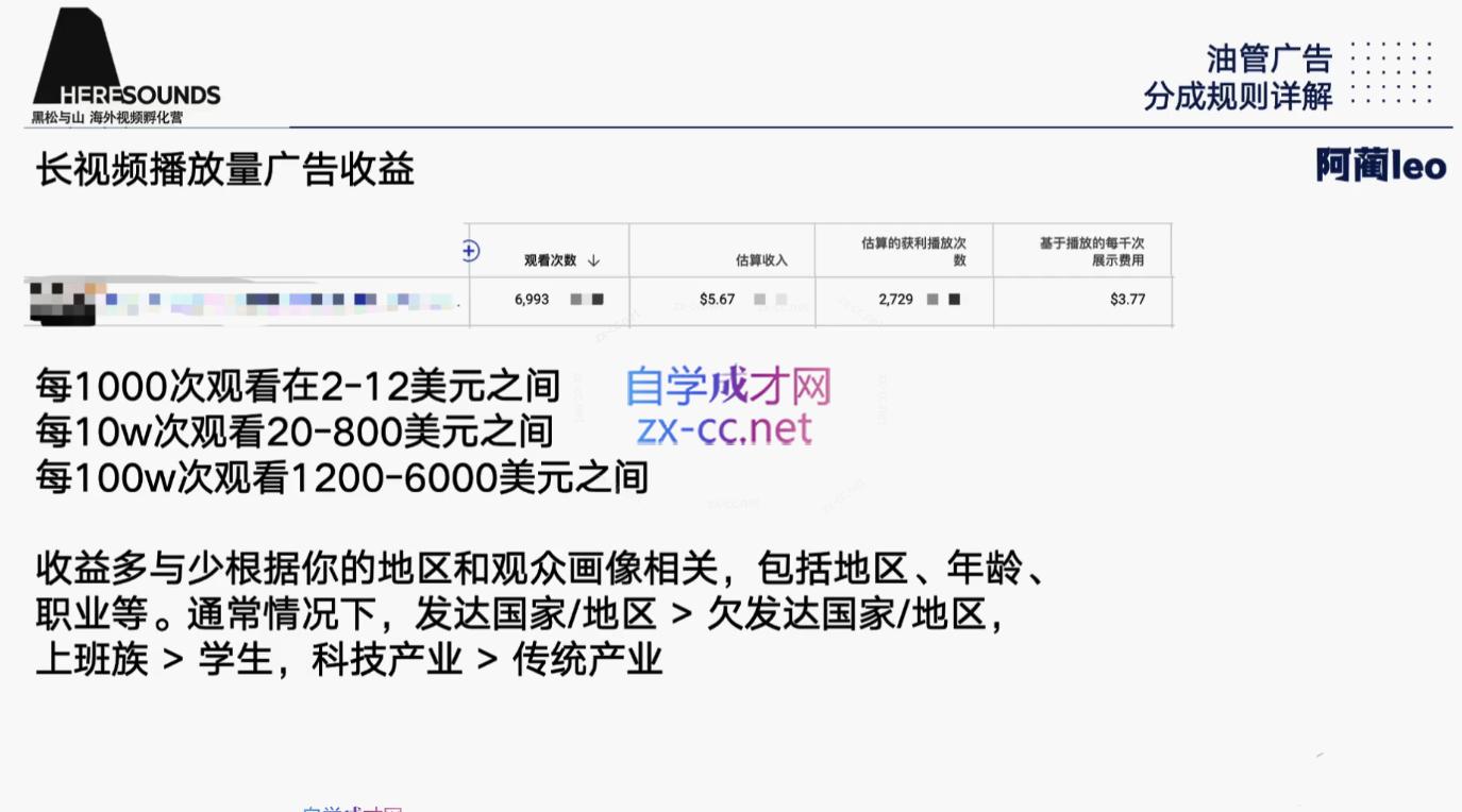 阿蔺Leo·跨境油管视频YouTube实训营(更新2025)-翻身站
