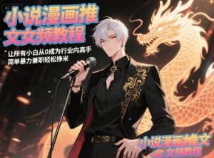 小说漫画推文女频教程，让所有小白从0成为行业内高手，简单暴力兼职轻松挣米-翻身站