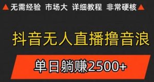抖音无人直播6.0 简单无脑可矩阵 每天两小时轻松躺赚500+-翻身站