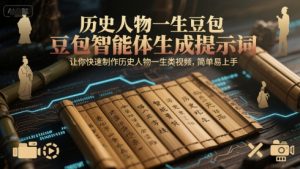 历史人物一生豆包智能体生成提示词，让你快速制作历史人物一生类视频，简单易上手-翻身站