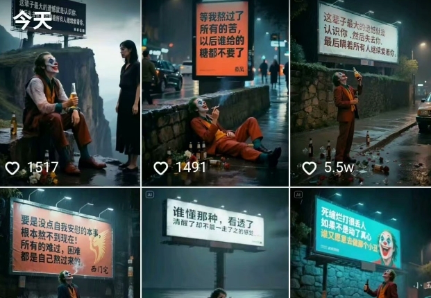 一条视频竟然15W赞！用AI制作小丑自嘲扎心文案视频，当下非常火爆的短视频流量神器-翻身站