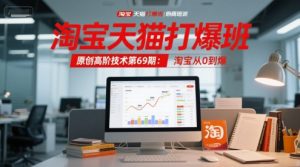 淘宝天猫打爆班原创高阶技术第69期：淘宝从0到爆-翻身站