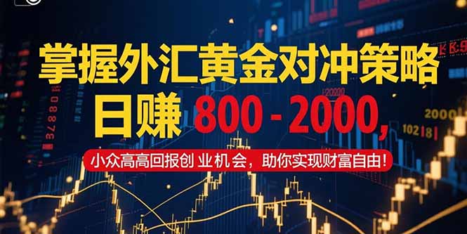 掌握外汇黄金对冲策略，日赚 800 – 2000，小众高回报创业机会，助你实…-翻身站