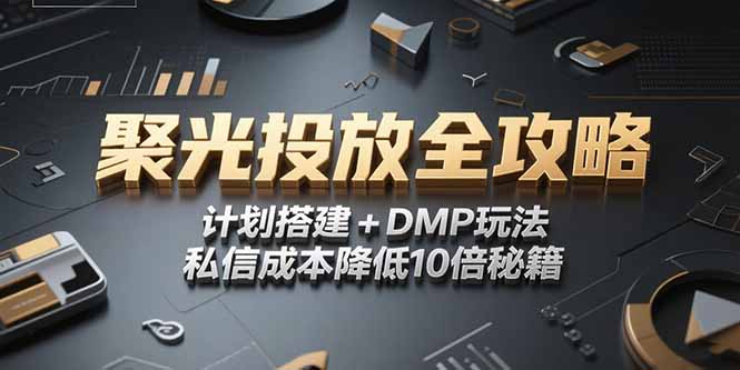 2025小红书聚光投放全攻略，计划搭建+DMP玩法，私信成本降低10倍秘籍-翻身站