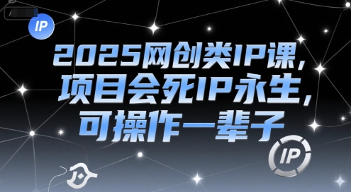 2025网创类IP课，项目会死IP永生，可操作一辈子-翻身站