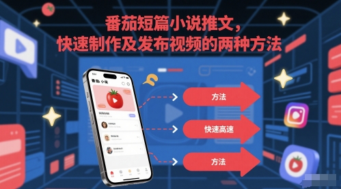 番茄短篇小说推文，快速制作及发布视频的两种方法-翻身站
