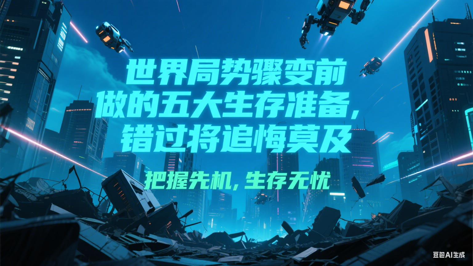 付费文章《世界局势骤变前必做的五大生存准备，错过将追悔莫及》-翻身站