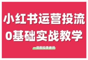 小红书运营投流，小红书广告投放从0到1的实战课，学完即可开始投放(更新)-翻身站
