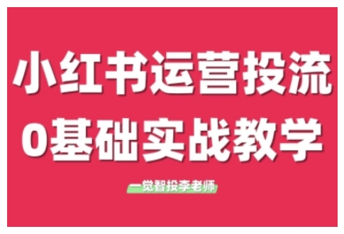 小红书运营投流，小红书广告投放从0到1的实战课，学完即可开始投放(更新)-翻身站
