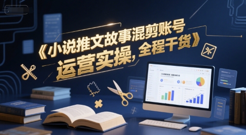 小说推文故事混剪账号运营实操，全程干货-翻身站