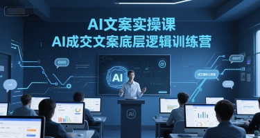 AI文案实操课，AI成交文案底层逻辑训练营-翻身站