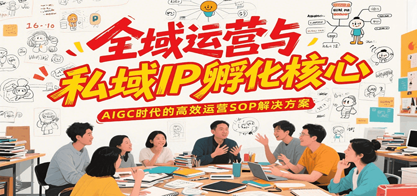 全域运营与私域IP孵化核心，AIGC时代的高效运营SOP解决方案-翻身站