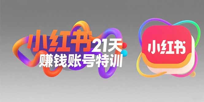 小红书21天赚钱账号特训：黄金定位技巧，高转粉文案创作，科学引流策略-翻身站