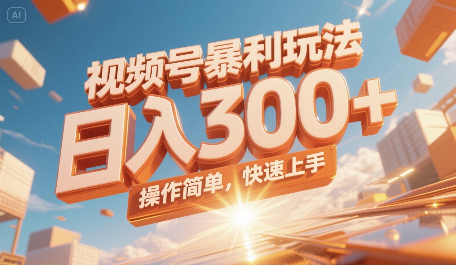 视频号暴利玩法，日入300+，操作简单，快速上手。-翻身站