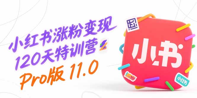 小红书涨粉变现120天特训营Pro版11.0：从0到1掌握平台运营,内容制作和变现-翻身站