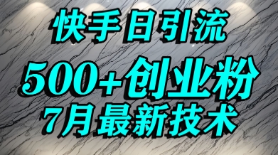 创业粉怎么打？快手精准引流创业粉，宝妈群体日进500+精准流量-翻身站