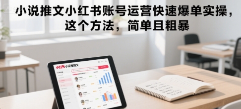 小说推文小红书账号运营快速爆单实操，这个方法，简单且粗暴-翻身站
