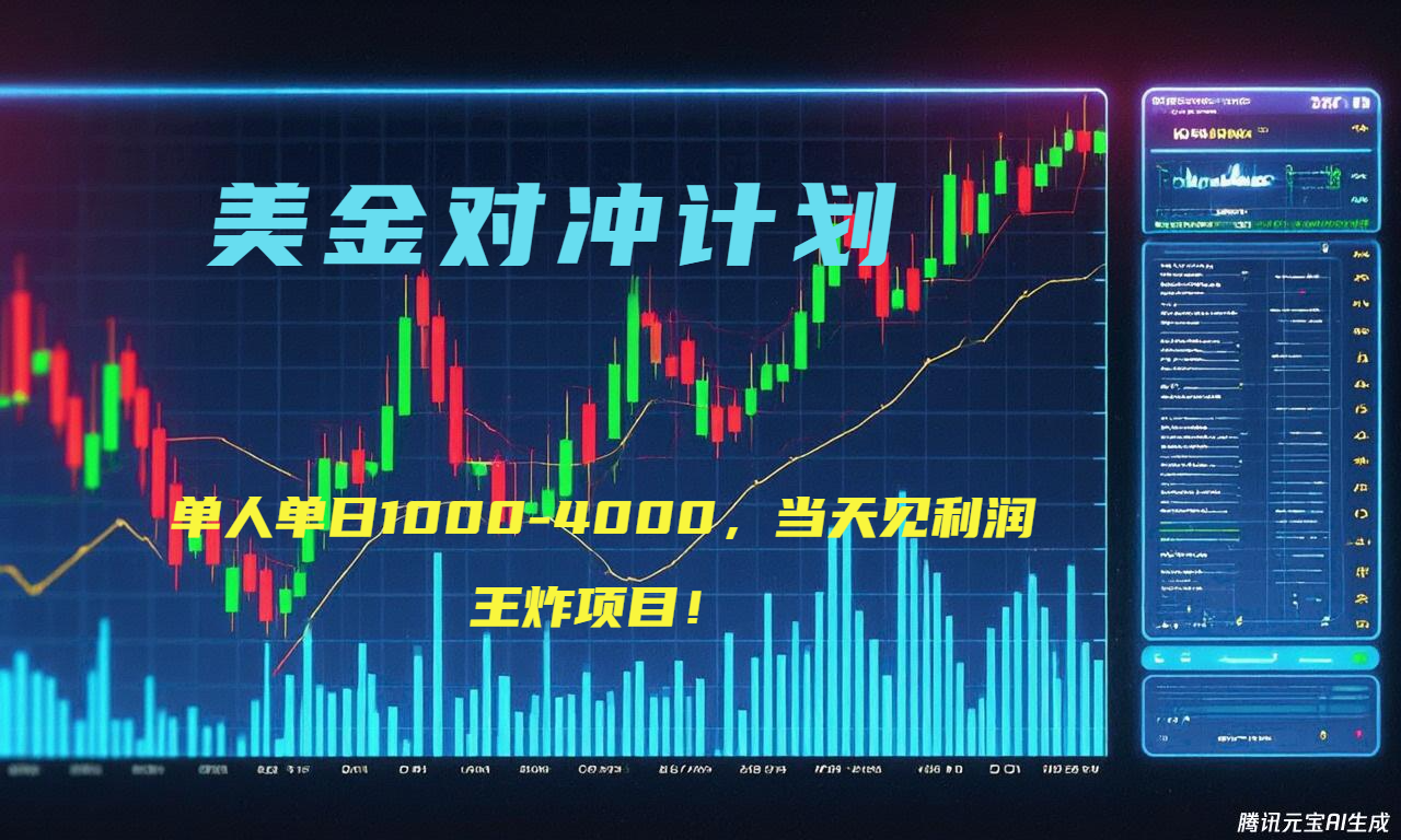 2025年最暴力项目“美金先登计划”最新最强对冲战法，每日实际收益1K-4K-翻身站