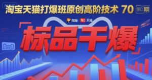 淘宝天猫打爆班原创高阶技术第70期：标品干爆-翻身站