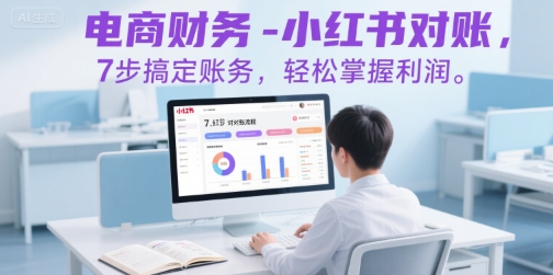 电商财务-小红书对账，7步搞定账务，轻松掌握利润-翻身站