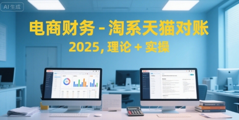 电商财务-淘系天猫对账2025，理论+实操-翻身站