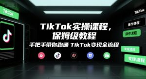 TikTok实操课程，保姆级教程，手把手带你跑通TikTok变现全流程-翻身站