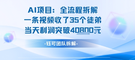 AI收徒变现闭环：一条视频收35人，日入1k+(附完整SOP)-翻身站