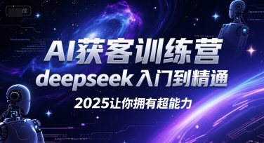 AI获客训练营，deepseek入门到精通，2025让你拥有超能力-翻身站