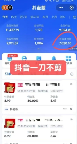 抖音短视频一刀不剪带货，不剪辑，不直播，每天发个视频，等着出单获取带货佣金-翻身站