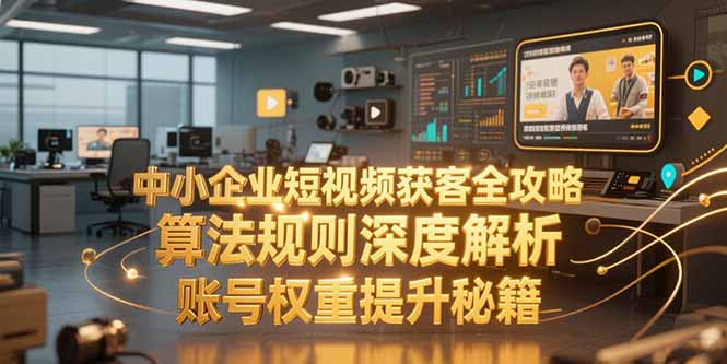 中小企业短视频获客全攻略，算法规则深度解析，账号权重提升秘籍-翻身站